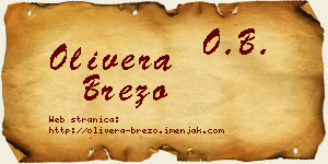 Olivera Brezo vizit kartica